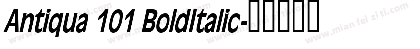 Antiqua 101 BoldItalic字体转换